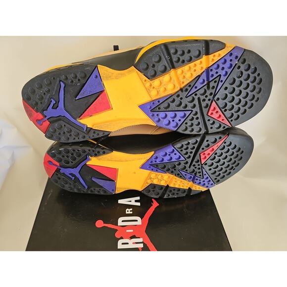 Nike Air Jordan 7 Retro Se Vachetta Tan Brown-Black-Taxi Sz 10 [DZ4729-200] - Picture 7 of 10